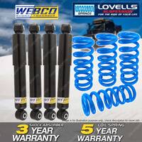 Front Rear Webco Shocks Lovells Raised Springs for Land Rover Discovery 99-02