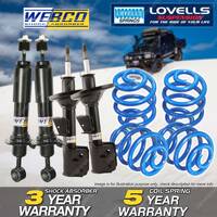 Front Rear Webco Shock Absorbers Lovells Sport Low Springs for Holden Vectra JR