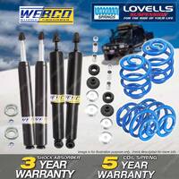 Front Rear Webco Shock Absorbers Super Low Springs for Holden Commodore VK VL