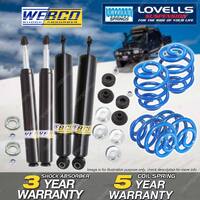 F + R Webco Shocks Super Low Springs for Holden Commodore VN VP Sedan 5.0 w/IRS