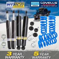 F + R Webco Shocks Raised Springs for Holden Commodore VN VP Sedan 5.0L w/IRS