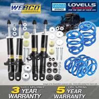 Front Rear Webco Shock Absorbers Lovells Sport Low Springs for Ford Falcon AU