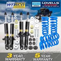 Front Rear Webco Shock Absorbers Lovells Raised Springs for Ford Falcon AU 98-02