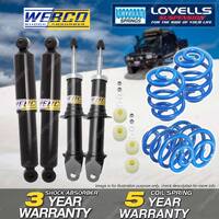 Front Rear Webco Shock Absorbers Super Low Springs for Ford Falcon BA BF 8Cyl