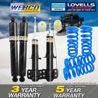 F+R Webco Shock Absorbers Lovells STD Springs for Ford Territory SX SY AWD 04-07