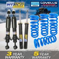 Front Rear Webco Shock Absorbers Lovells Raised Springs for Ford Everest 16-18