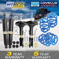 F R Webco Shock Absorbers Super Low Springs for Holden Commodore VR VS Ute Wagon