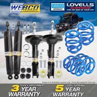 F + R Webco Shock Absorbers Sport Low Springs for Holden Commodore VR VS 5.0L