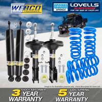 Front Rear Webco Shock Absorbers Lovells STD Springs for Holden Commodore VZ 5.7