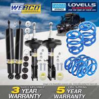 Front Rear Webco Shock Absorbers Sport Low Springs for Holden Commodore VZ 5.7L