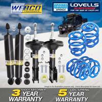 Front Rear Webco Shock Absorbers Super Low Springs for Holden Commodore VZ Ute