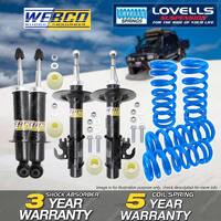 Front Rear Webco Shock Absorber Lovells STD Spring for Holden Commodore VE Sedan