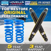 Rear Webco Shock Absorbers Lovells STD Springs for DAEWOO CIELO GL GLX 94-98