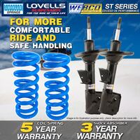 Rear Webco Shock Absorbers Lovells STD Springs for DAIHATSU CHARADE G102 Hatch