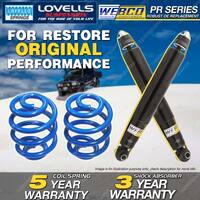 Rear Webco Shock Absorbers Lovells Super Low Springs for FORD FOCUS LS LT LV 2.0