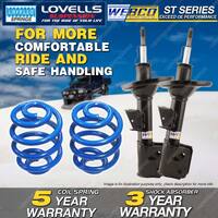 Front Webco Shock Absorbers Sport Low Springs for HOLDEN Barina SB Hatch GSi