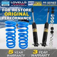 Front Webco Shock Absorbers Lovells Raised Springs for HOLDEN Torana LH LX 74-77