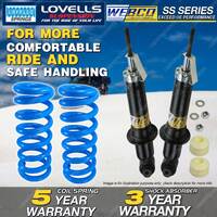 Rear Webco Shock Absorbers Lovells Raised Springs for HOLDEN Commodore VE Ute SS