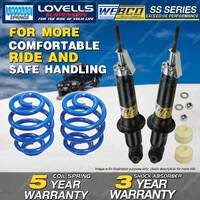 Rear Webco Shock Absorbers Sport Low Springs for HOLDEN Commodore VE Sedan Ute