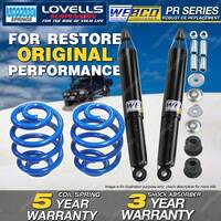 Rear Webco Shock Absorbers Super Low Springs for Commodore VN VP Wagon w/FE2