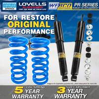 Rear Webco Shock Absorbers Raised Springs for HOLDEN Jackaroo UBS25 SWB LWB Wgn