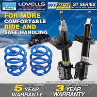 Rear Webco Shock Absorbers Lovells Sport Low Springs for FORD LASER METEOR KN KQ