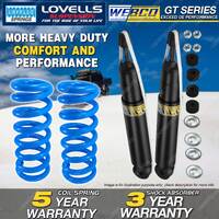 Rear Webco Shock Absorbers Lovells STD Springs for LAND ROVER Discovery JG Wagon