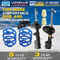 Rear Webco Shock Absorbers Lovells Super Low Springs for TOYOTA Corolla AE112