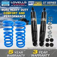 Rear Webco Shock Absorbers HD Raised Springs for TOYOTA Landcruiser 80 FJ HDJ