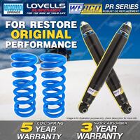Rear Webco Shock Absorbers Lovells Raised Springs for HOLDEN ASTRA LB LC 84-87