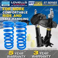 Rear Webco Shock Absorbers Lovells STD Springs for HYUNDAI EXCEL X3 97-00