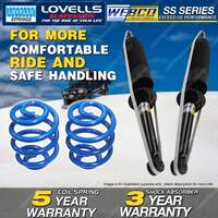 Rear Webco Shock Absorbers Lovells Sport Low Springs for MITSUBISHI LANCER CC