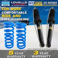 Rear Webco Shock Absorbers Lovells Raised Springs for MITSUBISHI MAGNA TE TF