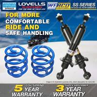 Rear Webco Shock Absorbers Lovells Sport Low Springs for NISSAN 200SX S14 94-00