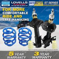 Front Webco Shock Absorbers Lovells Super Low Spring for NISSAN PULSAR N15 ABS