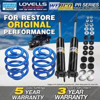 Front Webco Shock Absorbers Lovells Sport Low Springs for NISSAN XFN UTE DX ST