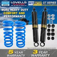 Rear Webco Shock Absorbers Lovells Raised Springs for TOYOTA PRADO 90 series