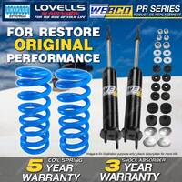 Front Webco Shock Absorbers Lovells STD Springs for FORD Falcon XD XE Sedan ESP