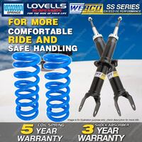 Front Webco Shock Absorbers Lovells Raised Spring for FORD Falcon EA EB Series 1