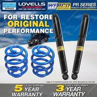 Rear Webco Shock Absorbers Lovells Sport Low Springs for FORD Falcon BA BF XR6 8