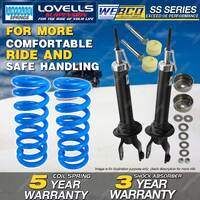 Rear Webco Shock Absorbers Lovells Raised Springs for FORD Falcon AU Sedan w/IRS