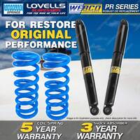 Rear Webco Shock Absorbers Lovells STD Springs for FORD Falcon BA BF I II Sedan