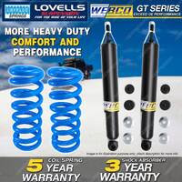 Front Webco Shock Absorbers Lovells Raised Springs for Jeep Wrangler JK 07-On