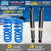 Rear Webco Shock Absorbers Lovells HD Raised Springs for Jeep Wrangler JK 07-On