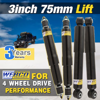 3" 75mm Lift Webco Front Rear HD Shock Absorbers for Toyota Landcruiser 80 Ser