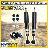 3" 75mm Front Webco Shock Absorbers Strut Spacers for Toyota Landcruiser 200