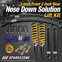 3 Inch Front + 2 Inch Rear Levelling Lift Kit for Toyota Hilux GGN KUN26 25