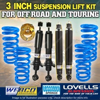 75mm + 50mm Webco Lovells Suspension Lift Kit for Toyota Landcruiser Prado 120