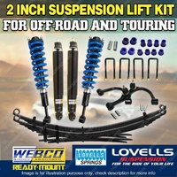 2" 50mm Webco Complete Strut Lift Kit Control Arm for Nissan Navara D40 STX550