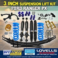 3" 75mm Suspension Lift Kit Webco RAW 4x4 Control Arm for Ford Ranger PX 12-18